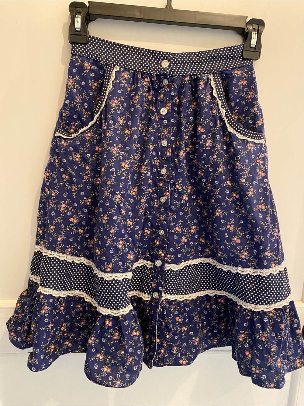 Girls Vintage Gunne Sax Prairie Skirt